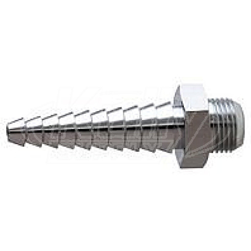 Chicago E7FCJKCP Laboratory Serrated Nozzle Outlet w/ Flow Control, .7 GPM Max. Flow at 60 PSI