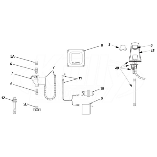 Sloan Optima ETF-610 Faucet Parts Breakdown