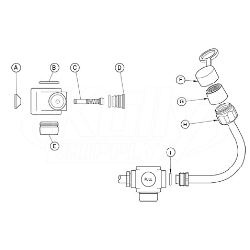 Guardian G1101 Faucet Mouted Eyewash Parts Breakdown