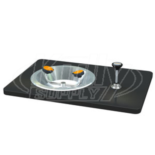 Guardian G1765 Recessed Deck-Mounted Eye/Face Wash (with Push-Down Valve)