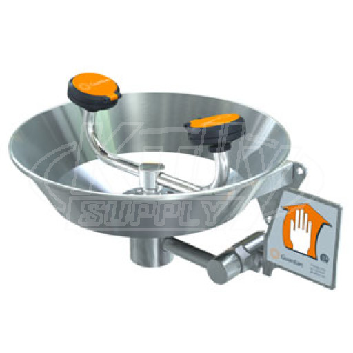 Guardian G1781 Wall-Mounted Stainless Steel Eye/Face Wash