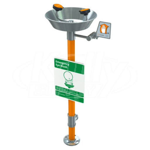 Guardian G1784 Pedestal-Mounted Stainless Steel Eye/Face Wash