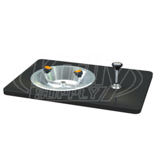 Guardian G1810 Recessed Deck-Mounted Eyewash (with Push-Down Valve)