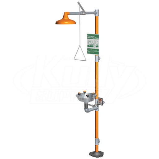 Guardian G1909 Combination Drench Shower & Eye/Face Wash (with Stainless Steel Receptor)