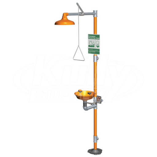 Guardian G1950P Combination Drench Shower & Eye/Face Wash (with Plastic Receptor)