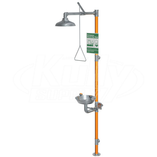 Guardian G1991 Stainless Steel Combination Drench Shower & Eyewash