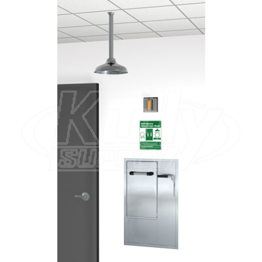 Guardian GBF2150 Recessed Combination Drench Shower & Eye/Face Wash (with Drain Pan)