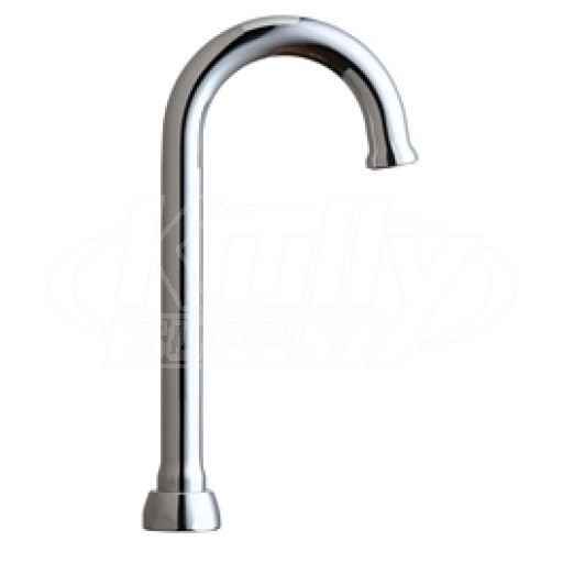 Chicago GN1JKABCP 3-1/2" Rigid / Swing Gooseneck Spout 