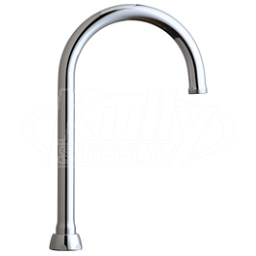 Chicago GN2AJKABCP 5-1/4" Rigid / Swing Gooseneck Spout 