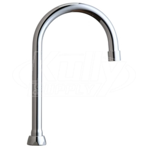 Chicago GN2BJKABCP 5-1/4" Rigid / Swing Gooseneck Spout 