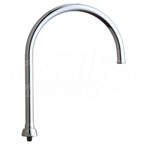 Chicago GN8AFCJKABCP 8" Flow Control Rigid / Swing Gooseneck Spout 