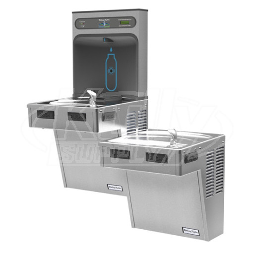 Halsey Taylor HydroBoost HTHB-HACDBL-WF-PV Filtered NON-REFRIGERATED Dual Drinking Foutnain with Bottle Filler