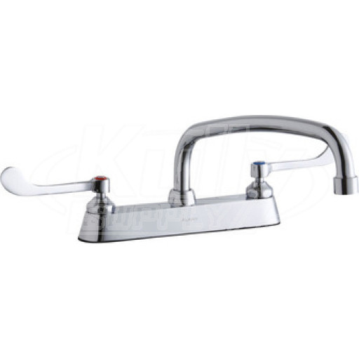 Elkay LK810AT12T6 8" Centerset Deck Mount Faucet