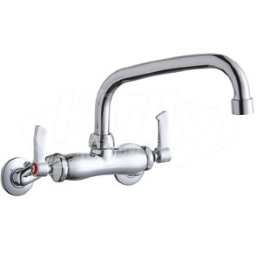 Elkay LK945AT08L2T Wall Mount Faucet, 3"-8" Adjustable  Centers
