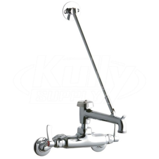Elkay LK945BP07L2T Wall Mount Faucet, 3"-8" Adjustable  Centers