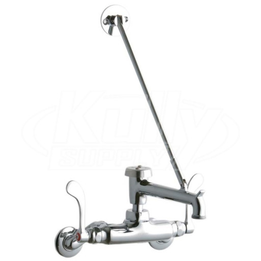 Elkay LK945BP07T4T Wall Mount Faucet, 3"-8" Adjustable  Centers