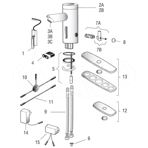 Sloan Optima Lumino Parts Breakdown
