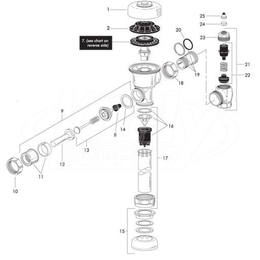 Sloan Regal Valve Parts Breakdown