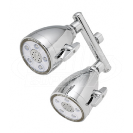 Speakman S-2222 5-Jet Anystream 2000 Dual Showerhead - Polished Chrome (Discontinued)