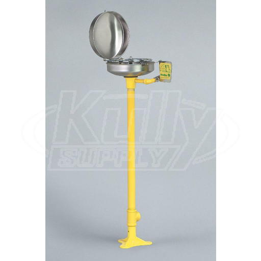 Bradley S19-210DCFW Eye/Face Wash (with Stainless Steel Receptor and Hinged Dust Cover)