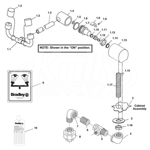 Bradley S19-270HC Parts Breakdown