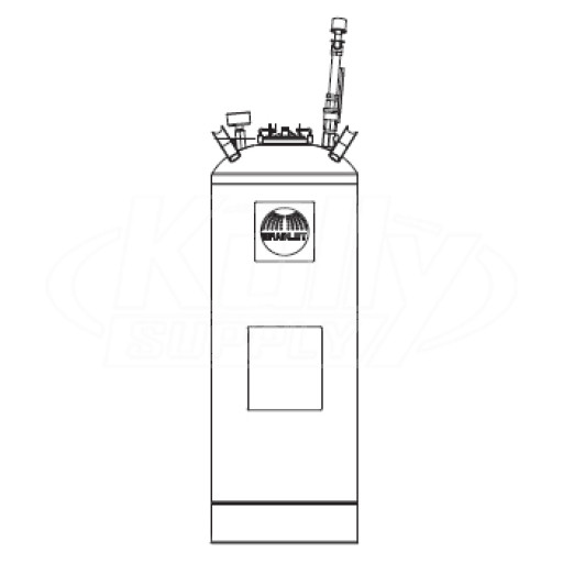 Bradley S19-788LHS Portable Pressurized Tank 15 Gallon (with Eyewash)
