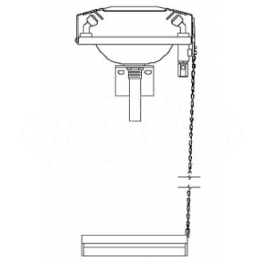 Speakman SE-515 Wall-Mounted Eyewash (with Rectangular Stainless Steel Receptor)