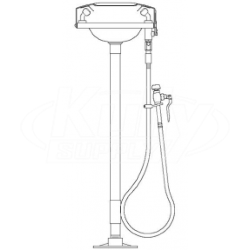 Speakman SE-535 Pedestal-Mounted Eyewash