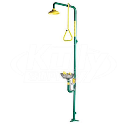 Speakman SE-690 Combination Drench Shower & Eye/Face Wash (with Stainless Steel Receptor and Impeller Action Showerhead)