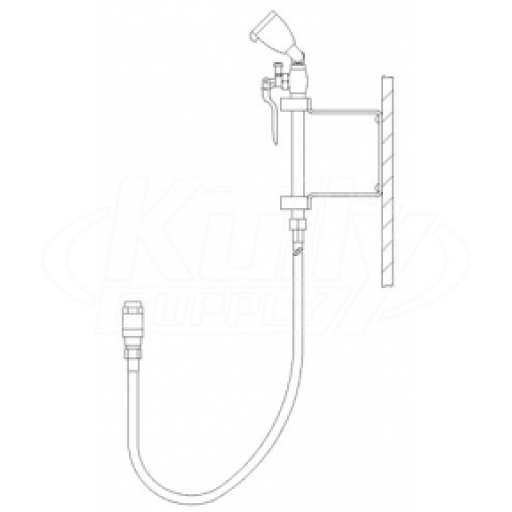 Speakman SEF-9200-ILR Faucet-Mounted Eyewash (with Drench Hose)