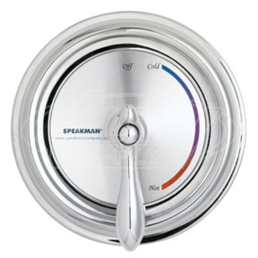 Speakman SM-3000 Anti-Scald Valve W/ Chrome Plated Brass Wall Plate