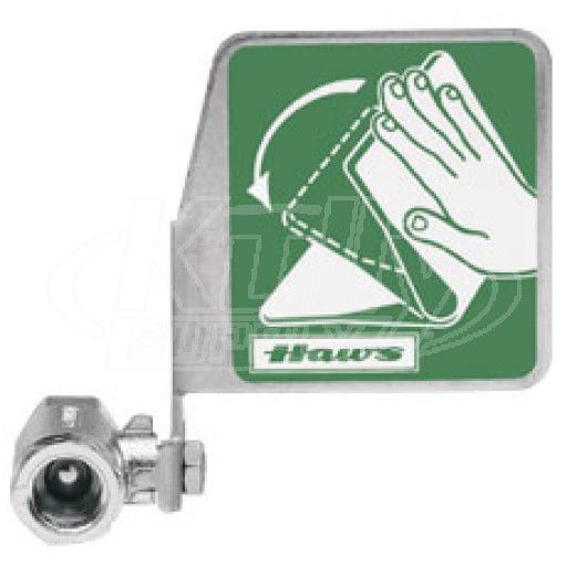 Haws SP229 Stainless Steel Ball Valve with Push Flag