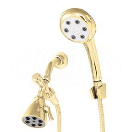 Speakman VS-112252-PB Combination Handheld Shower & Fixed Showerhead - Polished Brass (Discontinued)