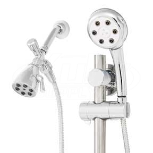 Speakman VS-122252 Combination Handheld & Fixed Showerhead w/Slide Bar (Discontinued)
