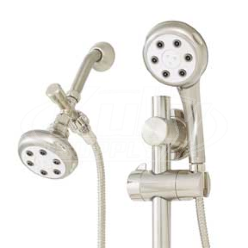 Speakman VS-122620-BN Combination Handheld & Fixed Showerhead w/Slide Bar - Brushed Nickel