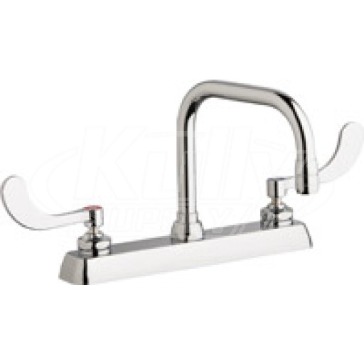 Chicago W8D-DB6AE35-317AB Hot and Cold Water Washboard Sink Faucet