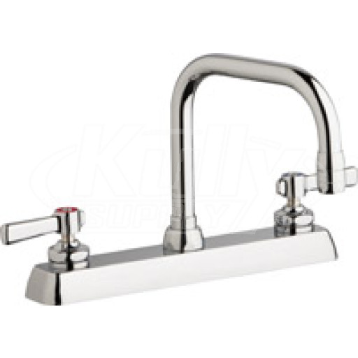 Chicago W8D-DB6AE35-369AB Hot and Cold Water Washboard Sink Faucet