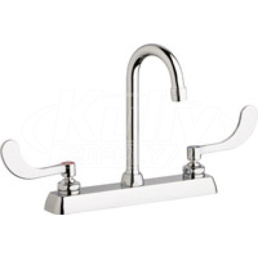 Chicago W8D-GN1AE35-317AB Hot and Cold Water Washboard Sink Faucet