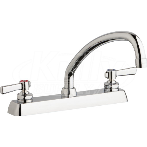 Chicago W8D-L9E35-369ABCP Hot and Cold Water Workboard Sink Faucet