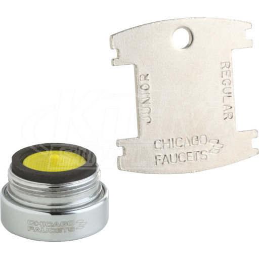Chicago E39VPJKABCP 0.35 GPM (1.3 L/min) Vandal Proof Non-Aerating Outlet Pressure Compensating Econo-Flow 13/16˝ - 27 UNS Male
