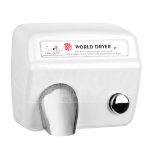 World Dryer Model A DA5-974AU White Hand Dryer 115V