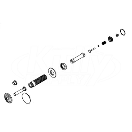 Zurn 3" Push Button Assembly for Concealed Flush Valves