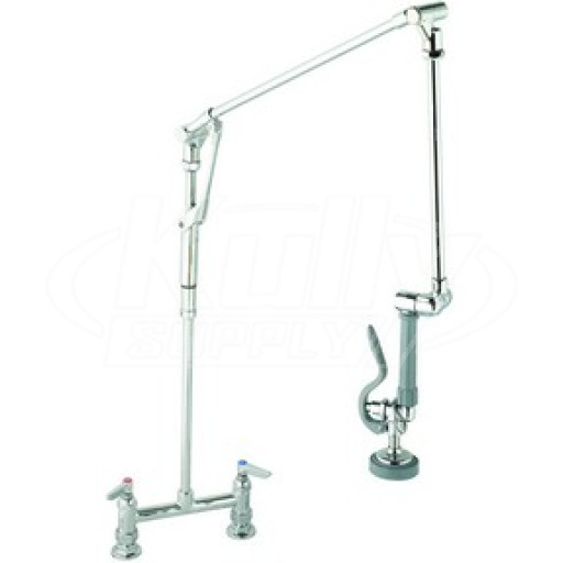 T&S Brass B-0124 8" Deck Mount Pre-Rinse Unit With Roto-Flex Design