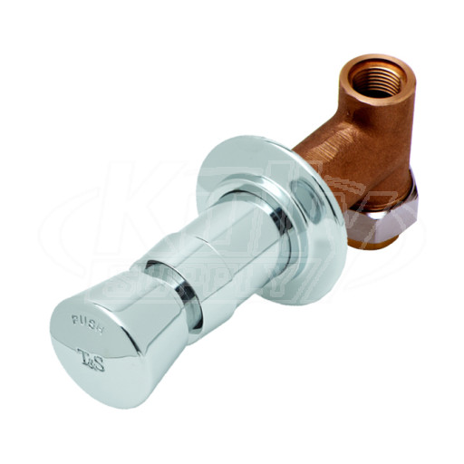 T&S Brass B-1029-UCP Concealed Straight Valve