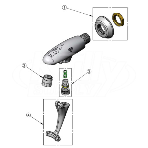 T&S Brass B-1200 Series Parts Breakdown