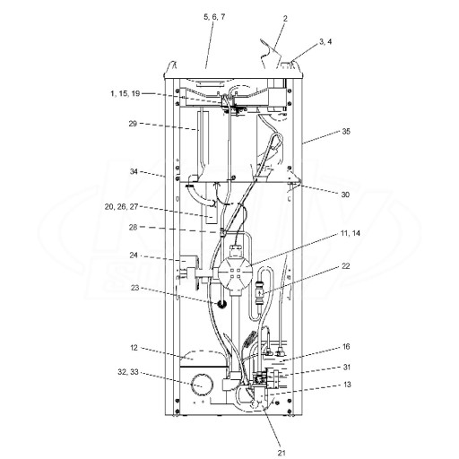 Elkay EFY Drinking Fountain Parts Breakdown
