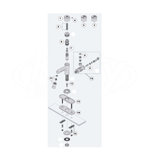 Symmons SLS-7000 Faucet Parts Breakdown