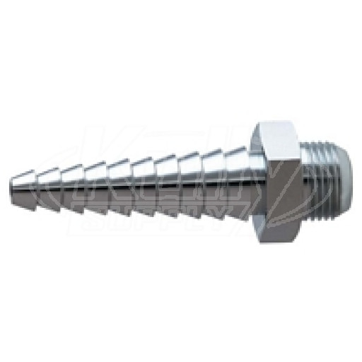 Chicago E7JKCTF 3/8" - 18 NPSM Laboratory Serrated Nozzle Outlet