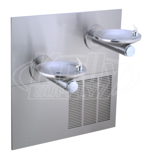 Elkay ERPBGRNM28RAK GreenSpec In-Wall Dual Drinking Fountain