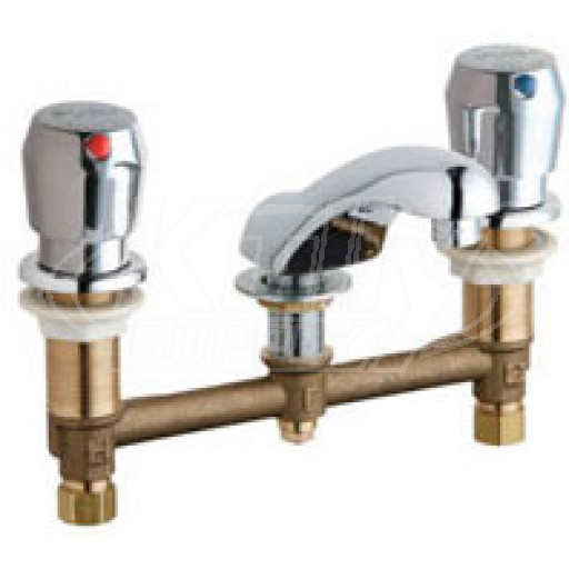 Chicago 404-VE2805-665ABCP E-Cast Concealed Lavatory Metering Faucet